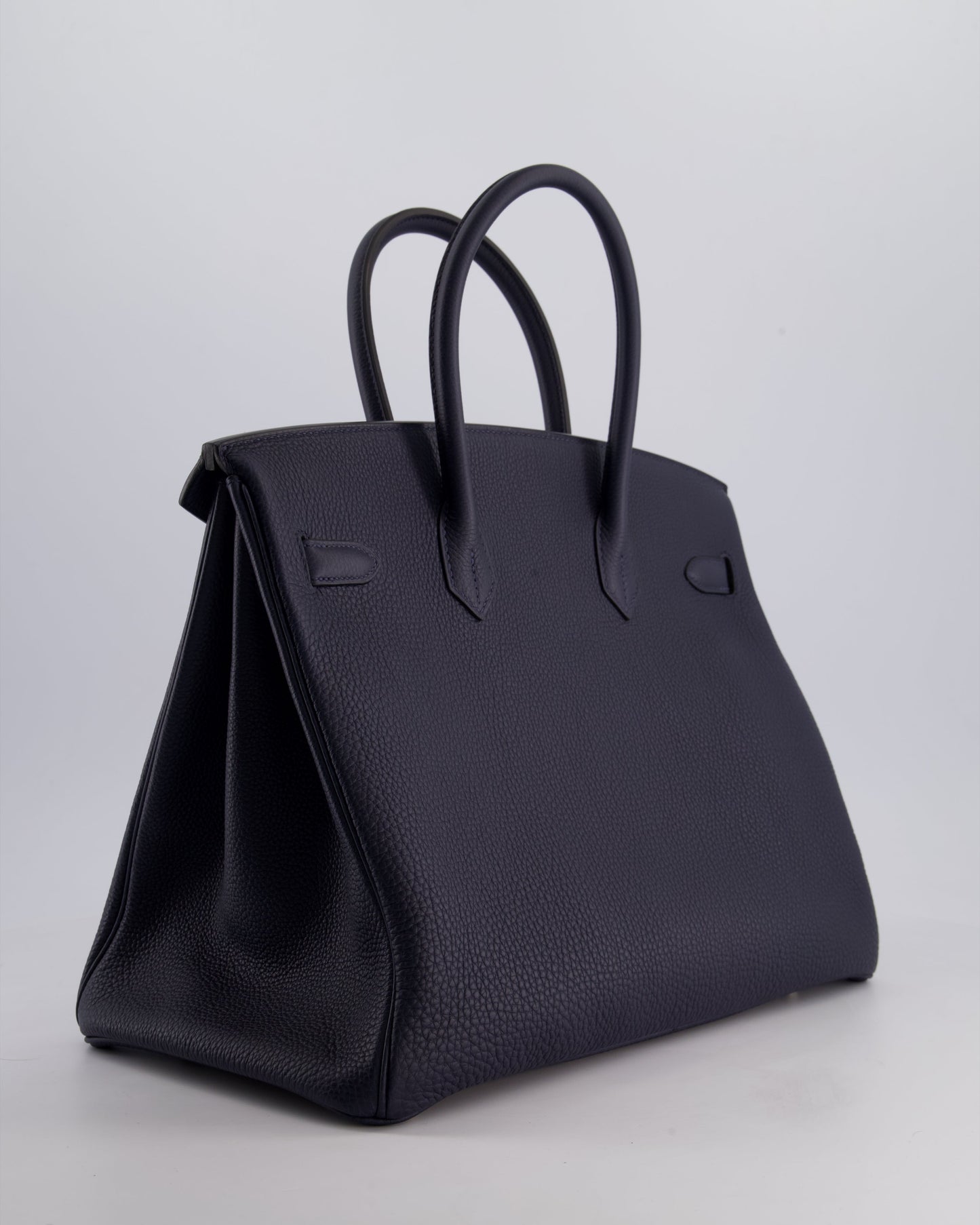 *HOT* Hermès Birkin 35cm Bag in Bleu Nuit Retourne Togo Leather with Palladium Hardware
