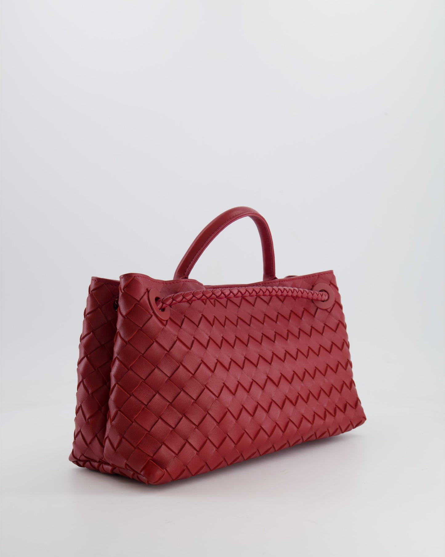 *RARE* Bottega Veneta East West Andiamo Bag in Rosewood Intrecciato Leather with Gold Hardware RRP £3,810