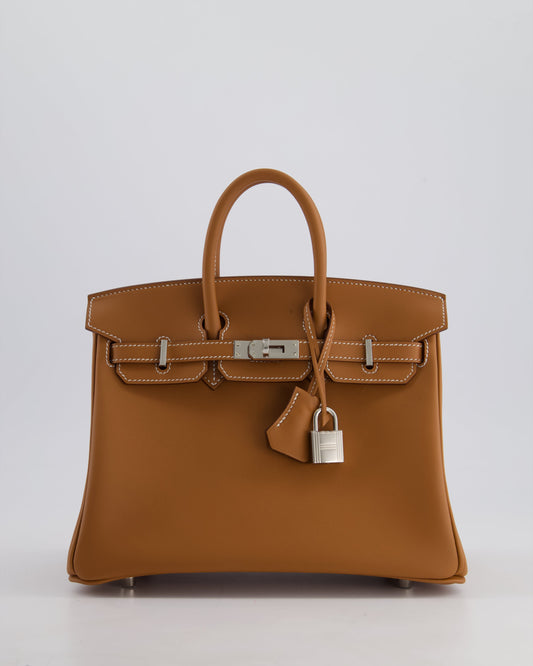 *HOLY GRAIL* Hermès Birkin Bag 25cm in Gold Swift Leather with Palladium Hardware