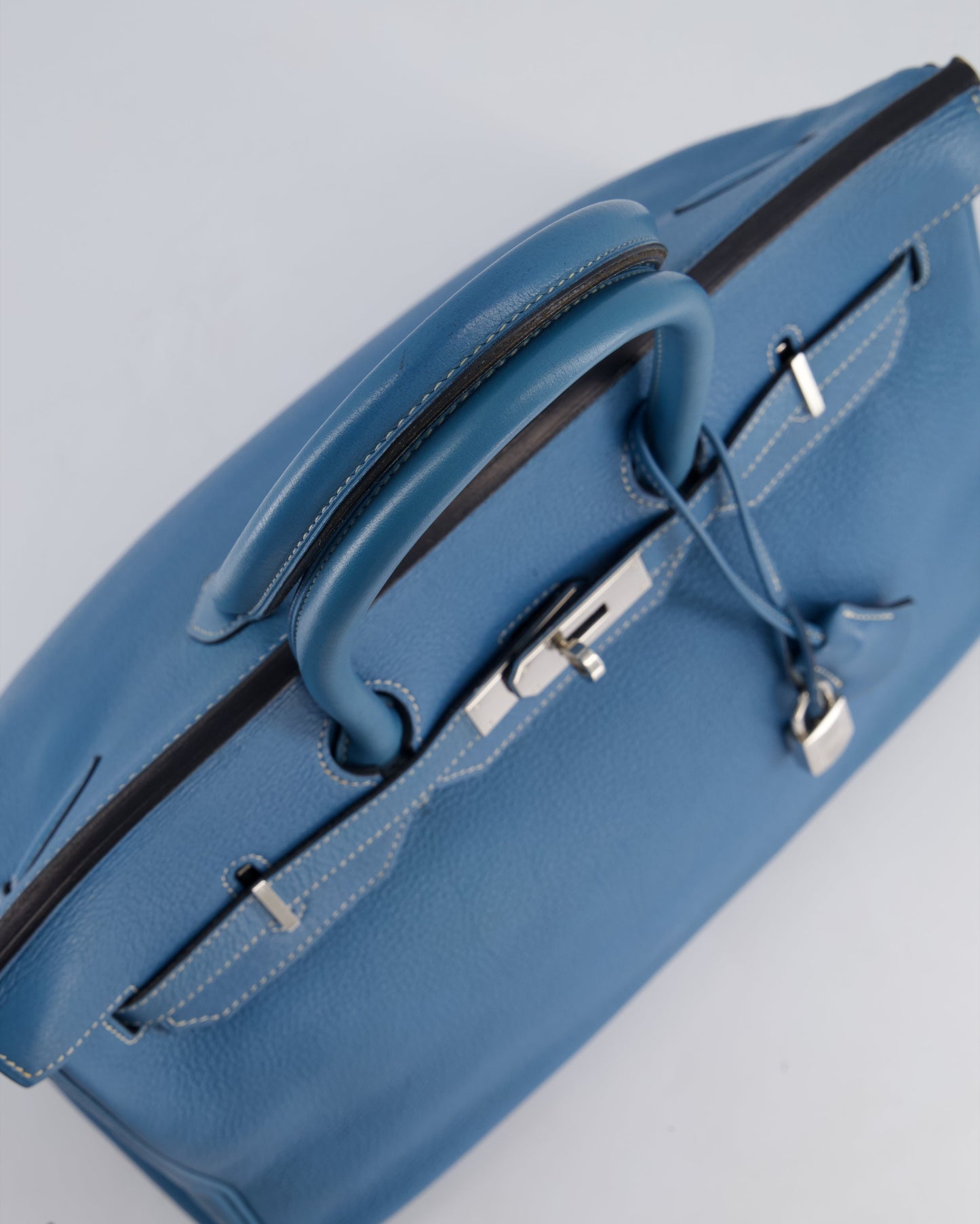 *HOT* Hermès Birkin 35cm Bag in Blue Jean Togo Leather with Palladium Hardware