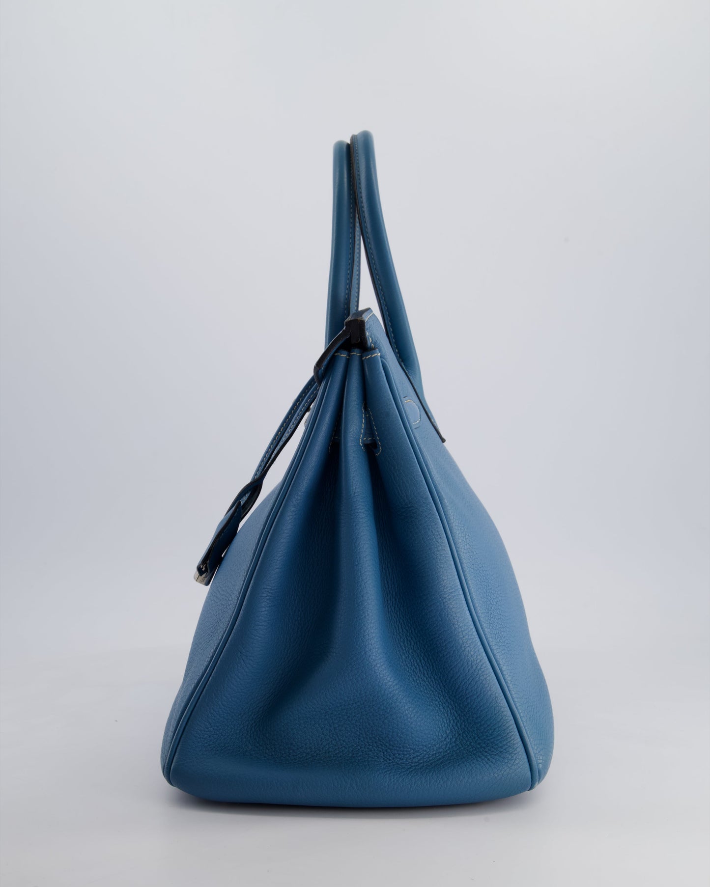 *HOT* Hermès Birkin 35cm Bag in Blue Jean Togo Leather with Palladium Hardware