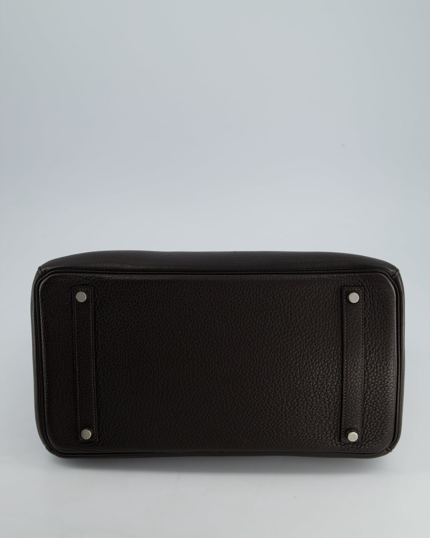 Hermès Birkin 35cm Bag in Chocolat Clemence Leather with Palladium Hardware