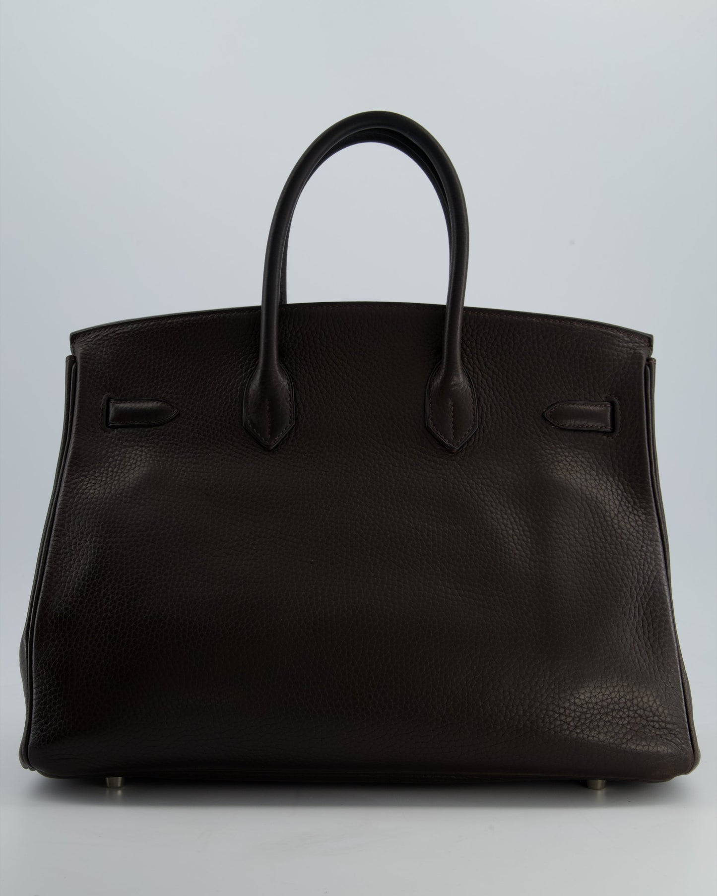 Hermès Birkin 35cm Bag in Chocolat Clemence Leather with Palladium Hardware
