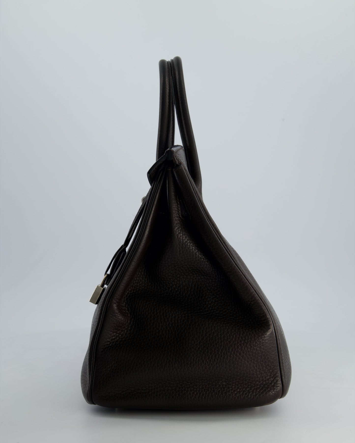 Hermès Birkin 35cm Bag in Chocolat Clemence Leather with Palladium Hardware
