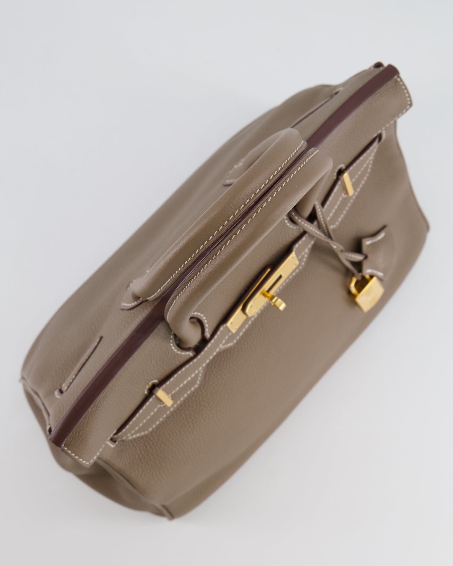 Hermès Birkin 30cm Retourne in Etoupe Togo Leather with Gold Hardware