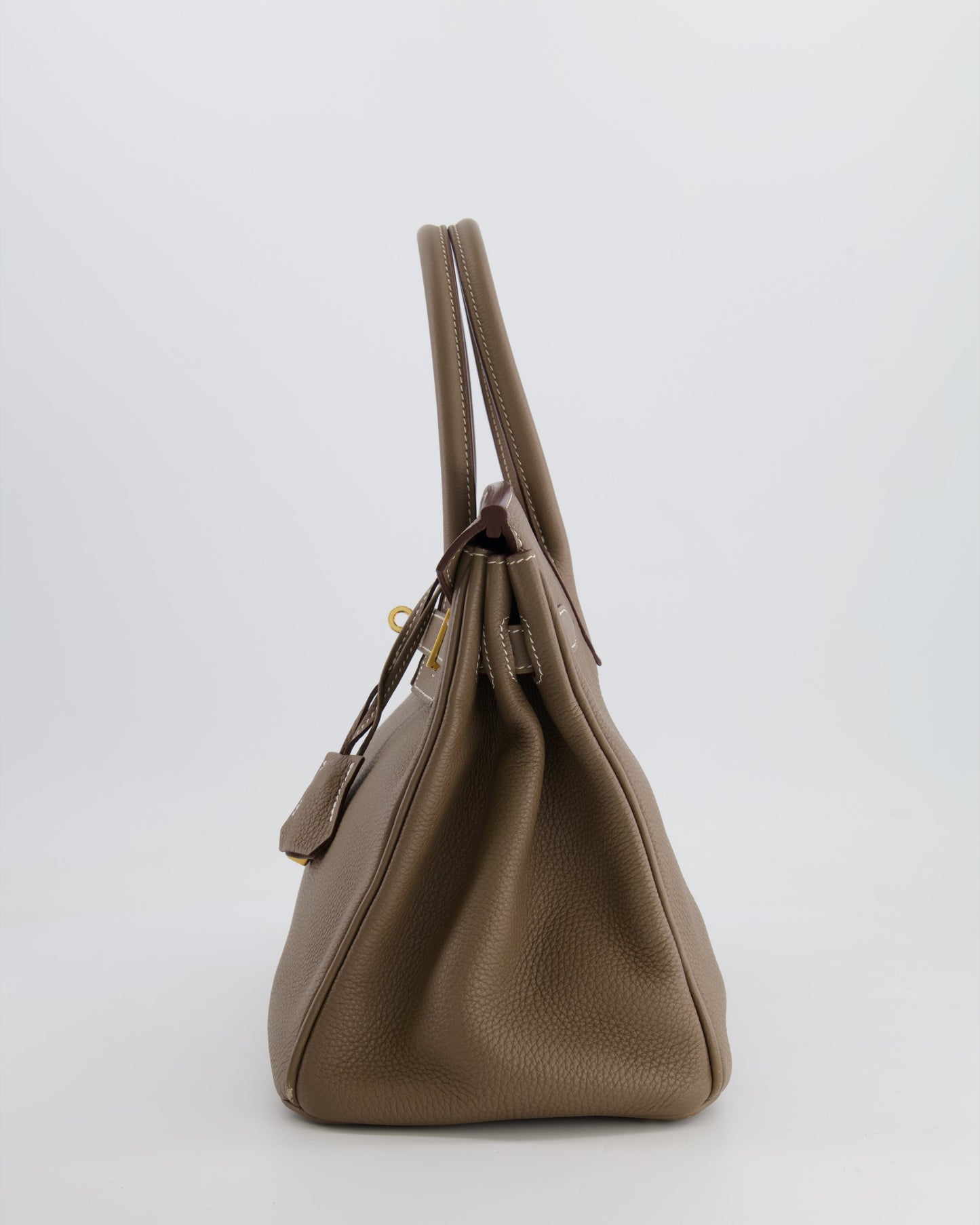 Hermès Birkin 30cm Retourne in Etoupe Togo Leather with Gold Hardware