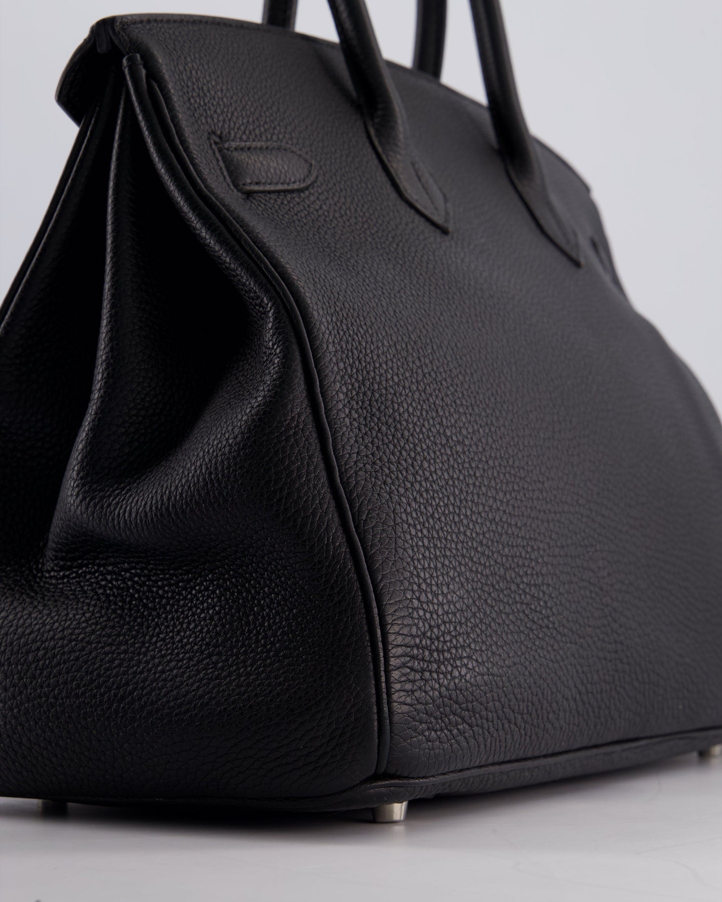 Hermès Birkin Bag 35cm Retourne in Noir Togo Leather with Palladium Hardware