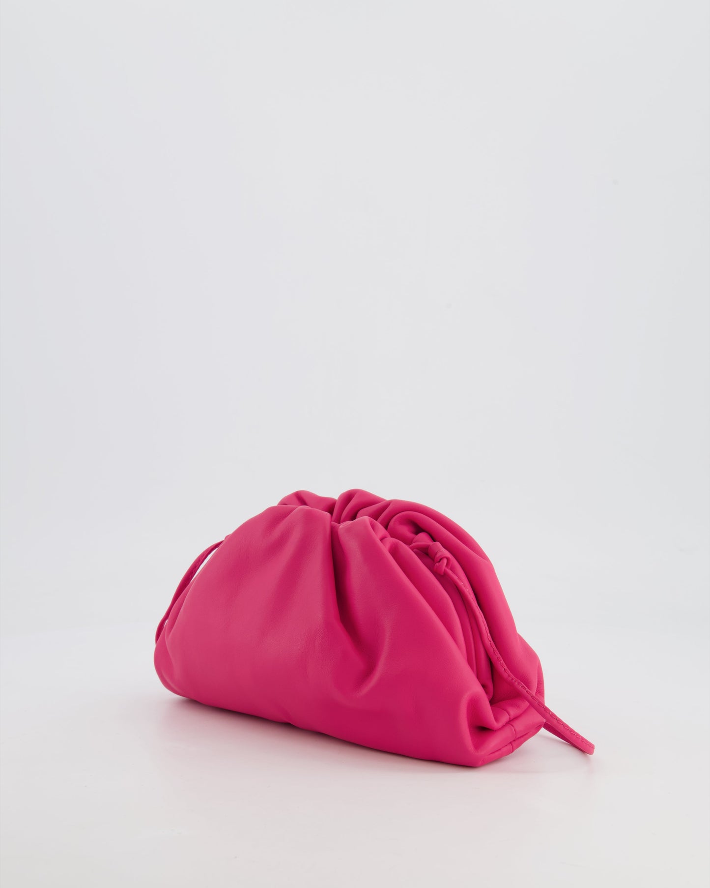 Bottega Veneta Hot Pink Leather Mini Crossbody Pouch Bag
