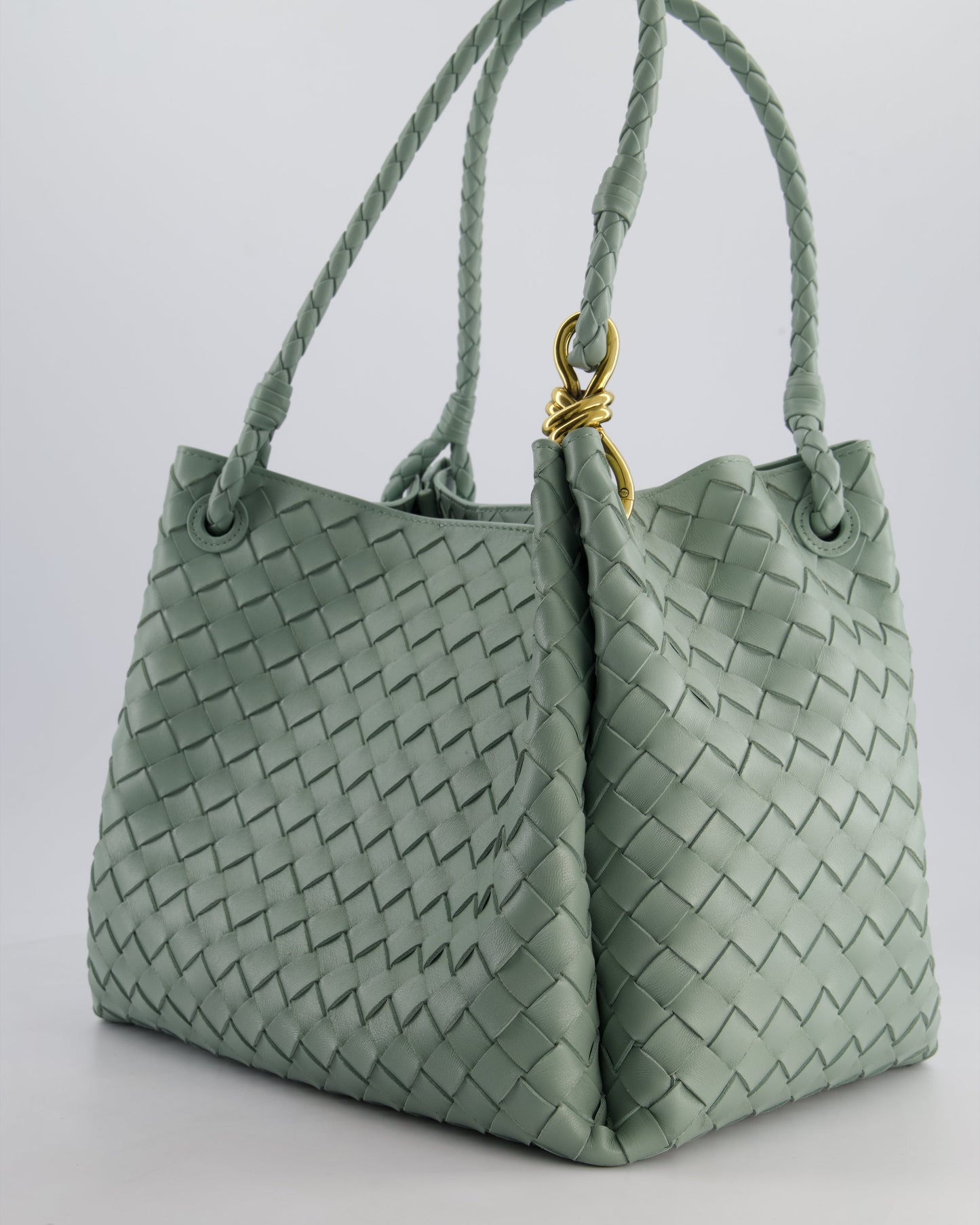 Bottega Veneta New Sauge Large Parachute Intrecciato Bag with Gold Hardware RRP £4,870