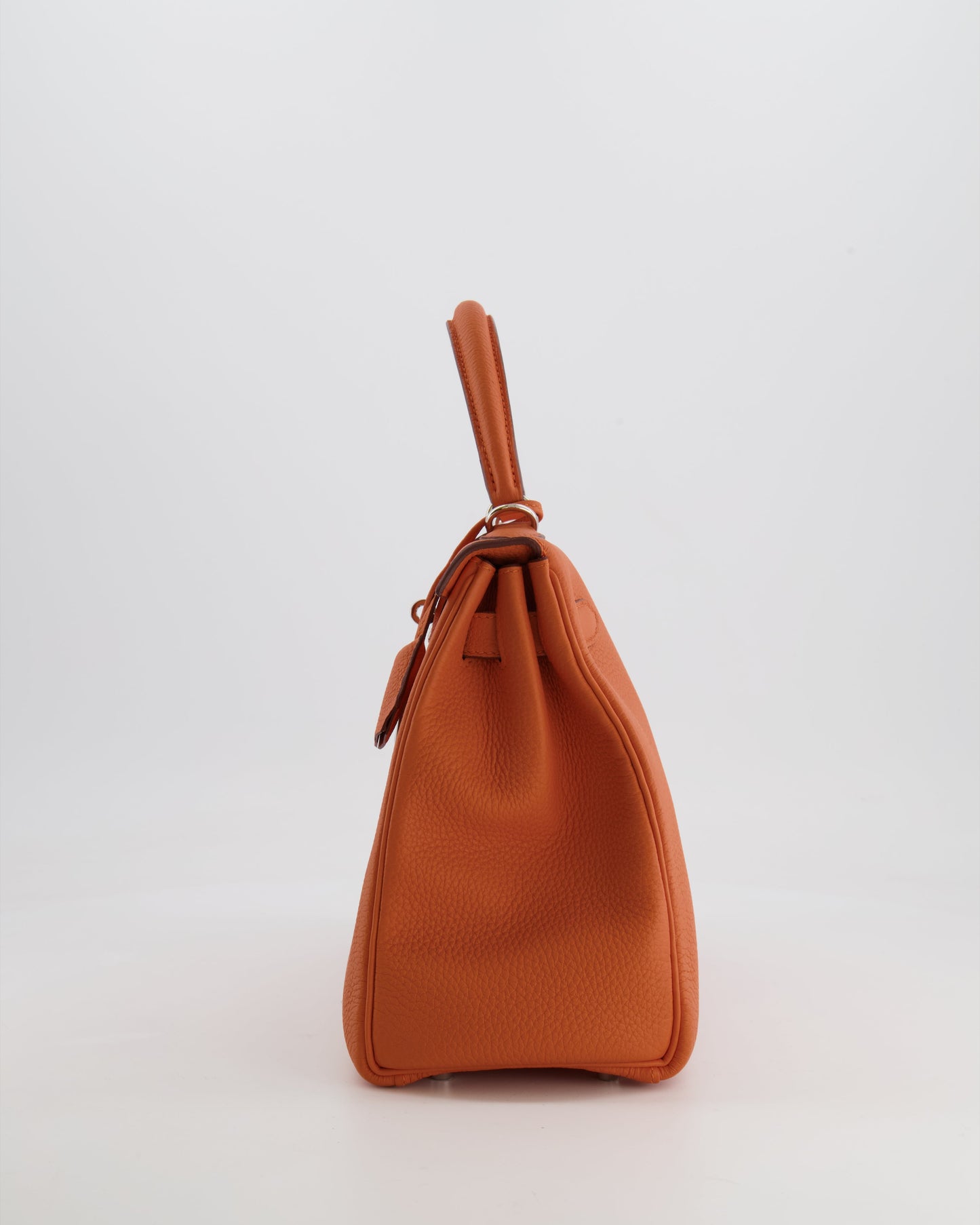 Hermès Kelly 28cm Retourne Bag in Orange Togo Leather with Palladium Hardware