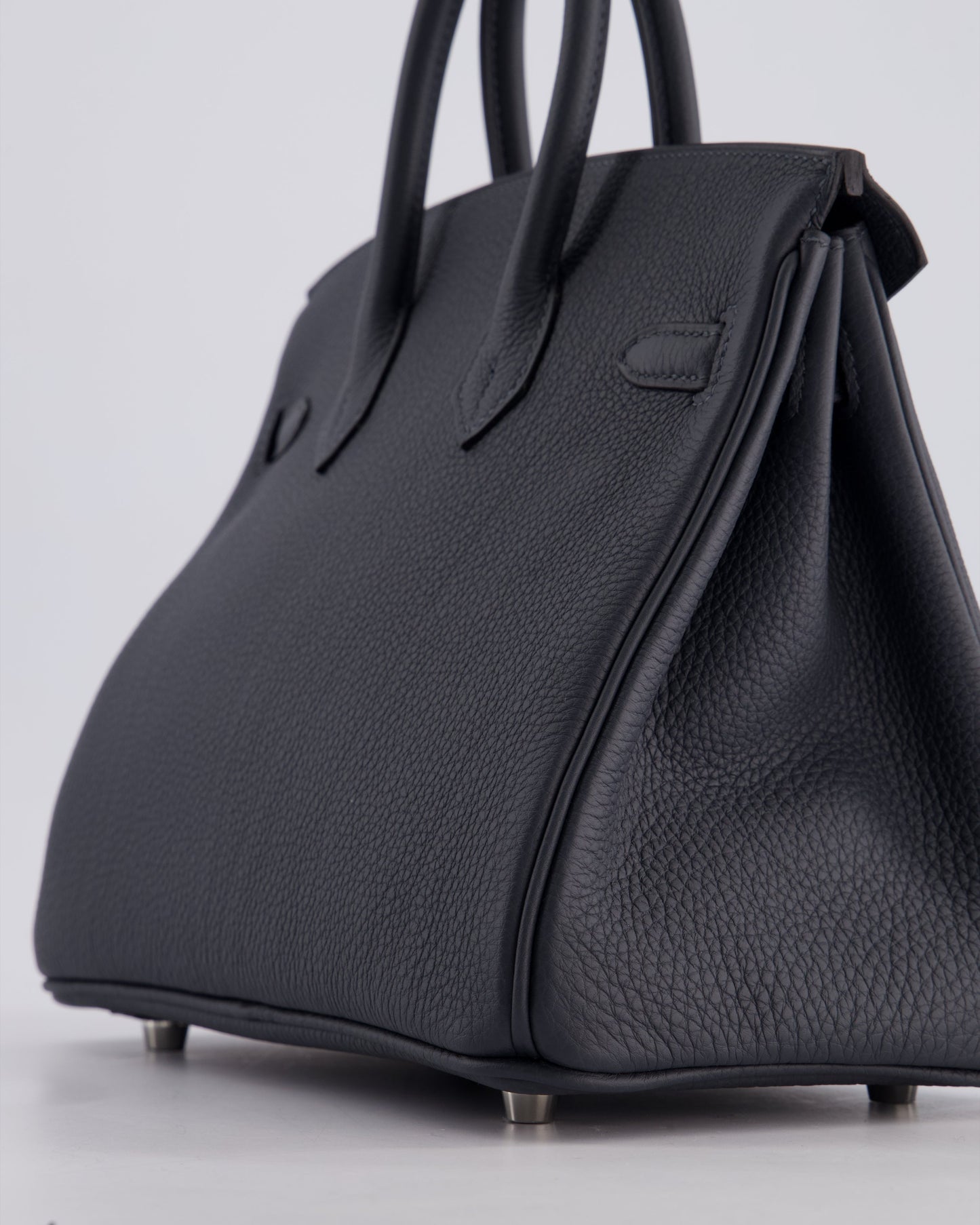 Hermès Birkin 25cm Retourne Bag in Gris Misty Togo Leather with Palladium Hardware