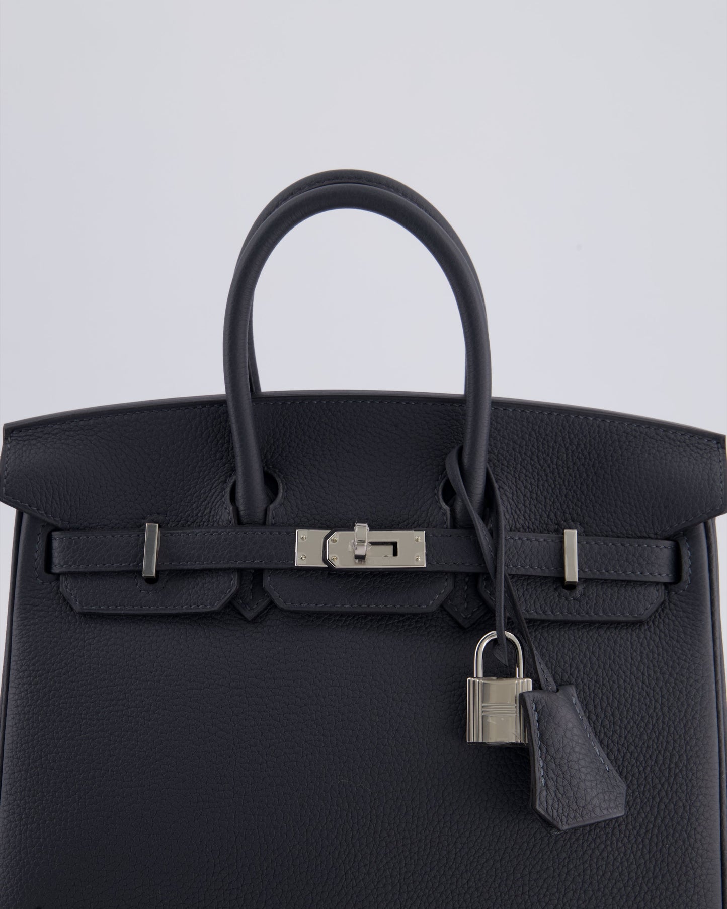Hermès Birkin 25cm Retourne Bag in Gris Misty Togo Leather with Palladium Hardware