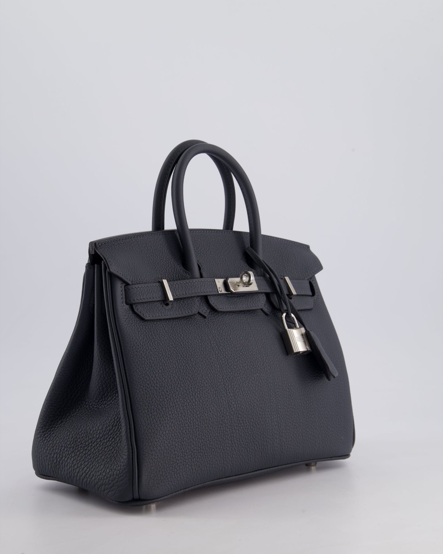 Hermès Birkin 25cm Retourne Bag in Gris Misty Togo Leather with Palladium Hardware