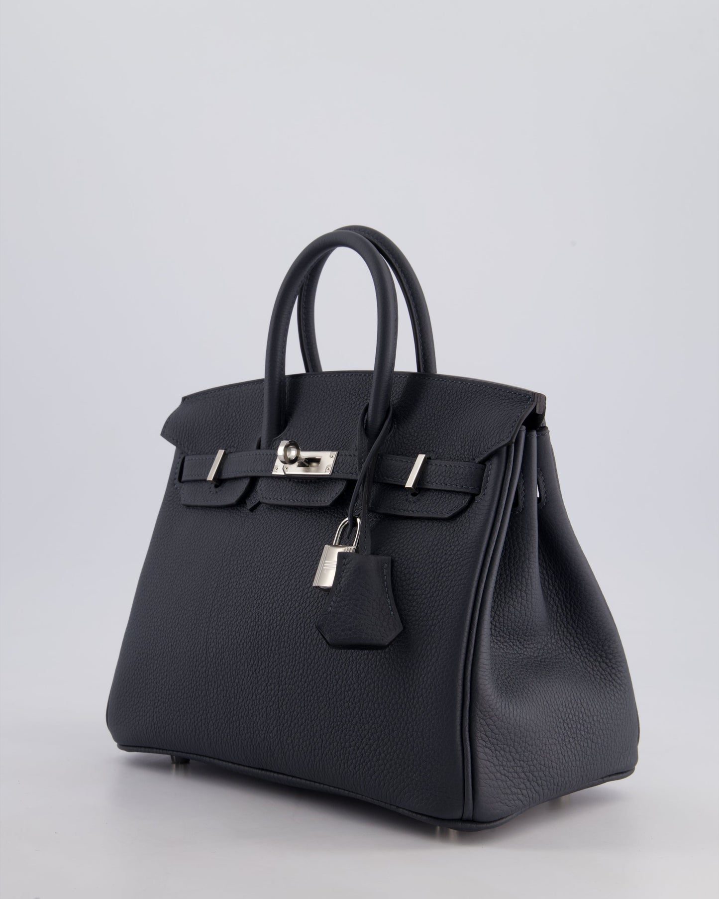 Hermès Birkin 25cm Retourne Bag in Gris Misty Togo Leather with Palladium Hardware