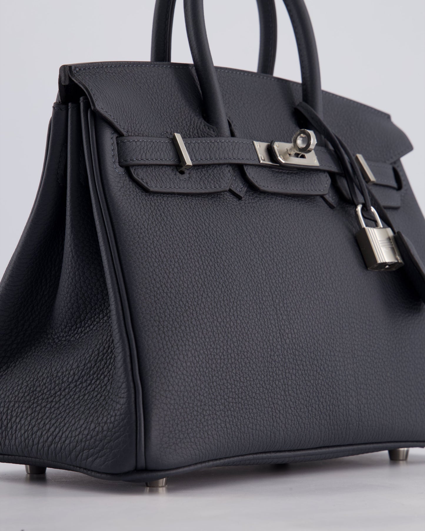 Hermès Birkin 25cm Retourne Bag in Gris Misty Togo Leather with Palladium Hardware