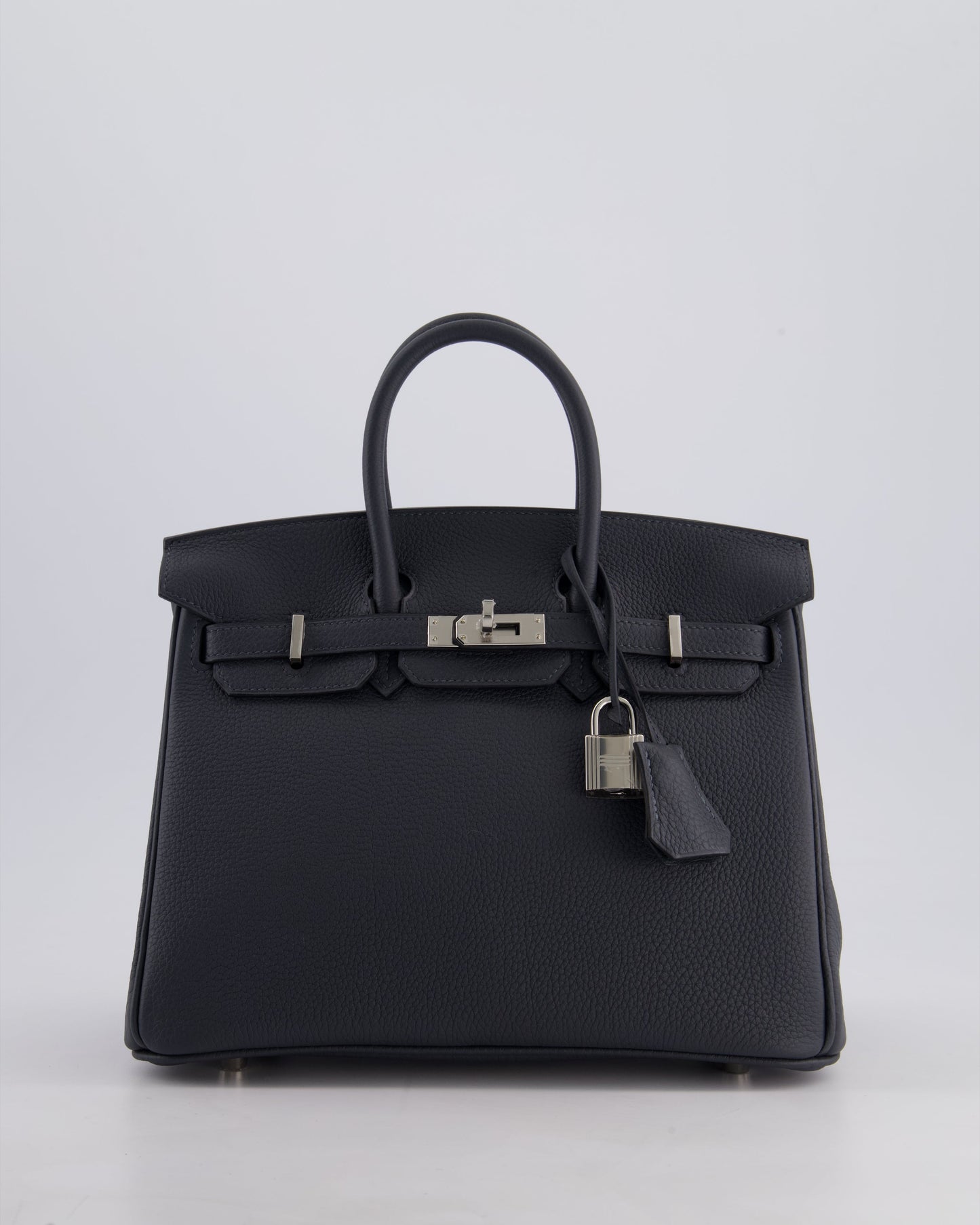Hermès Birkin 25cm Retourne Bag in Gris Misty Togo Leather with Palladium Hardware