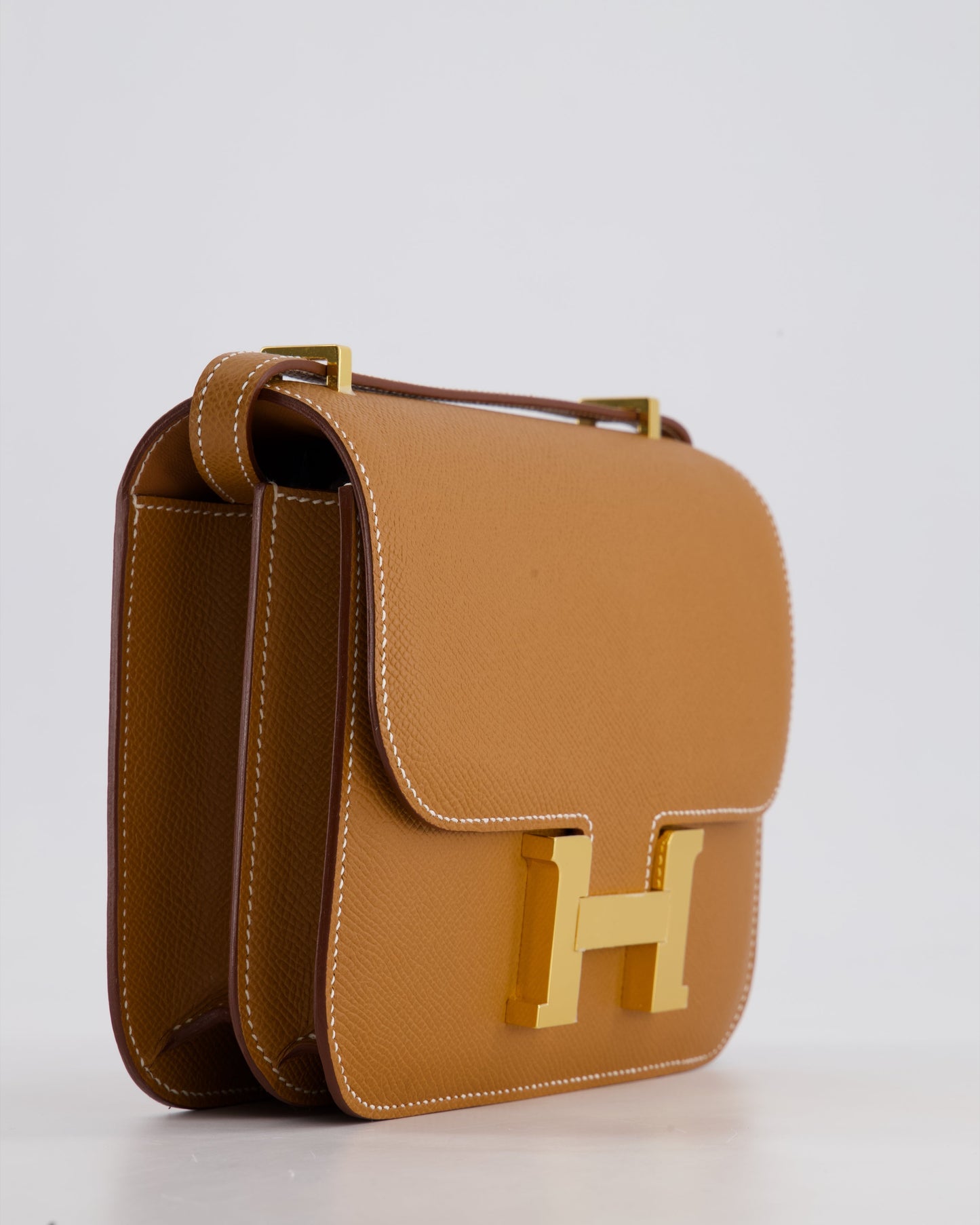 *HOT* Hermès Constance III Mini 18cm Miroir Bag in Gold Epsom Leather with Gold Hardware