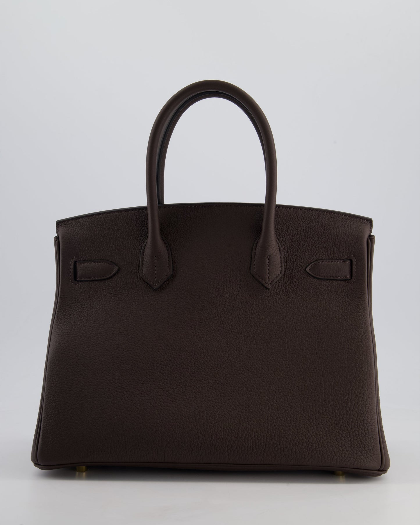 *HOT* Hermès Birkin Bag 30cm Retourne in Ebene Togo Leather with Gold Hardware