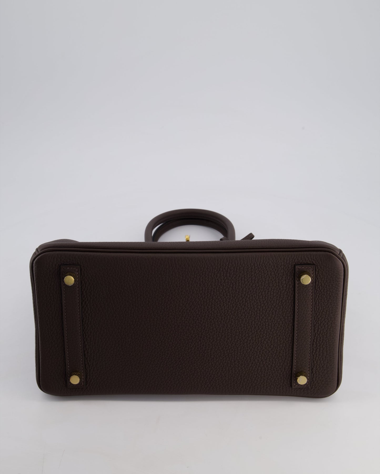 *HOT* Hermès Birkin Bag 30cm Retourne in Ebene Togo Leather with Gold Hardware