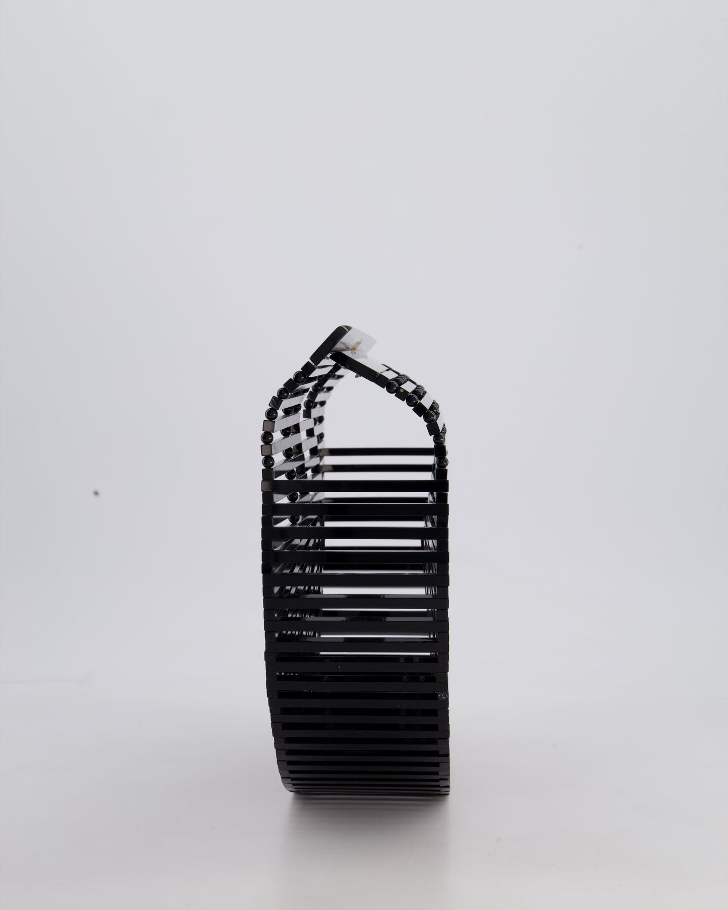 Cult Gaia Black Ark Acrylic Basket Bag