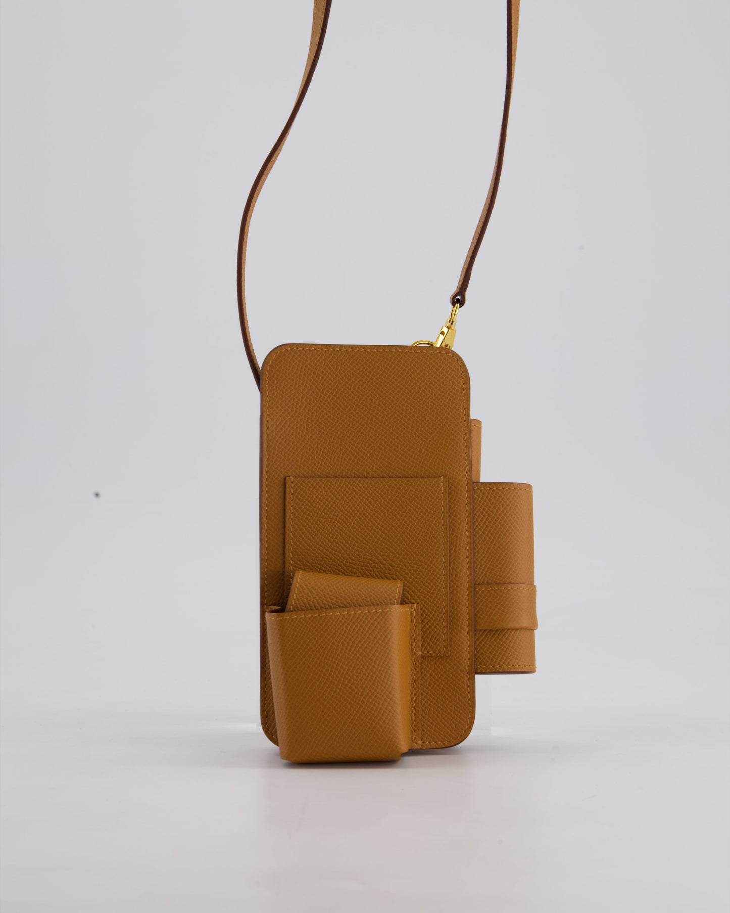 Hermès Gold Hermèsway Phone Case with Gold Hardware