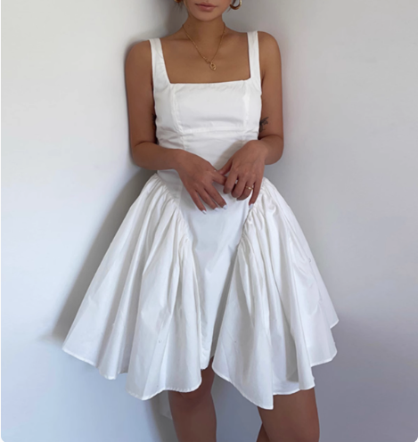 Cute Butterfly Backless Square Neck Waist Backless 17th Birthday Homecoming Dress P3606