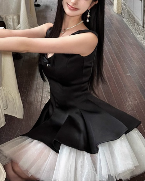 Elegant Tulle Puffy A-line 17th Birthday Homecoming Dress P3650