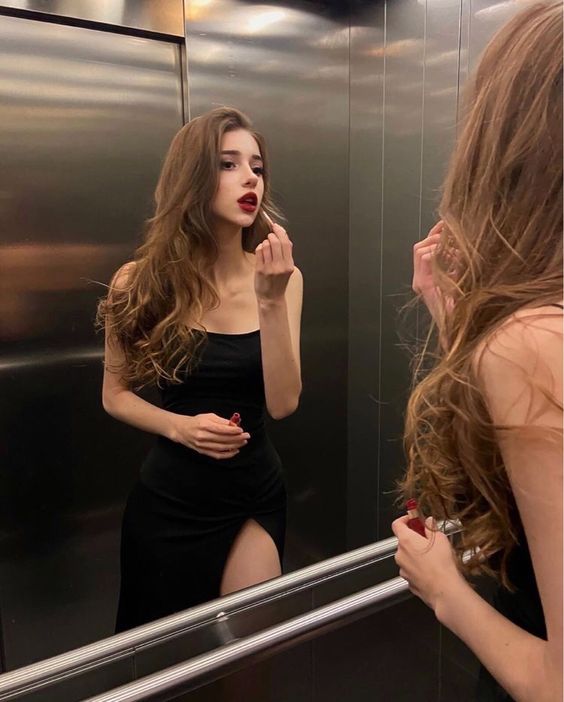 Sexy Black Long Prom Dress Slit Velvet Evening Dress P928