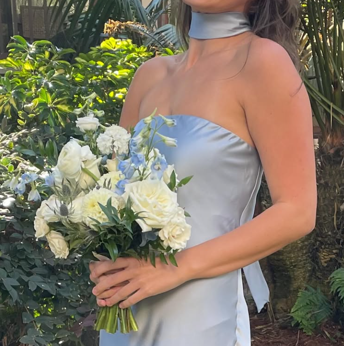 Light Blue Simple Elegant Fashion Long Satin Prom Dress Evening Dress Wedding Guest Party Dress gh3631