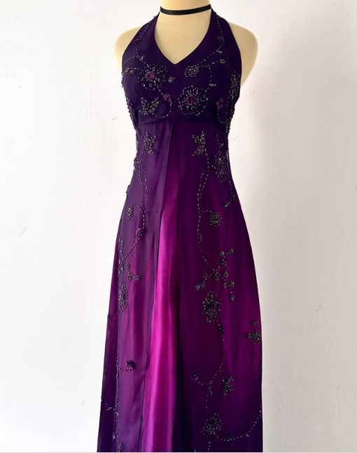 Purple Shiny Gorgeous Elegant Fashion Gradient Exquisite Beading Long Tulle Satin Ball Gown Evening Dress Party Dress Prom Dress gh3875