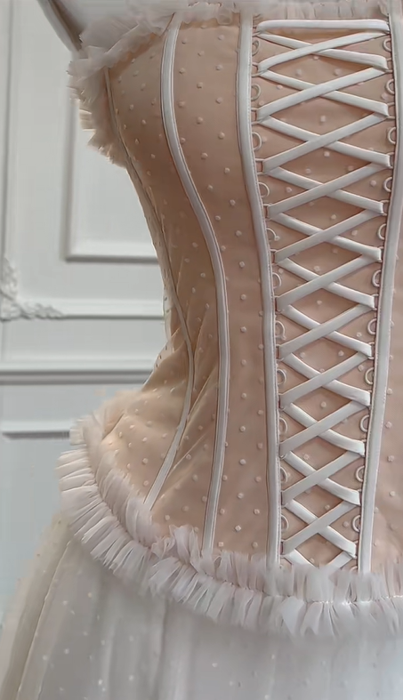 preppydressess -Pink Corset Long Chiffon Birthday Party Dress gh5099