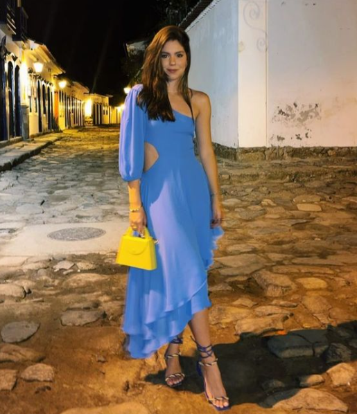 Blue Chiffon Prom Dresses Women Evening Gowns fg4256