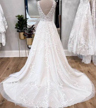 A line tulle lace long prom dress evening dress cg14015