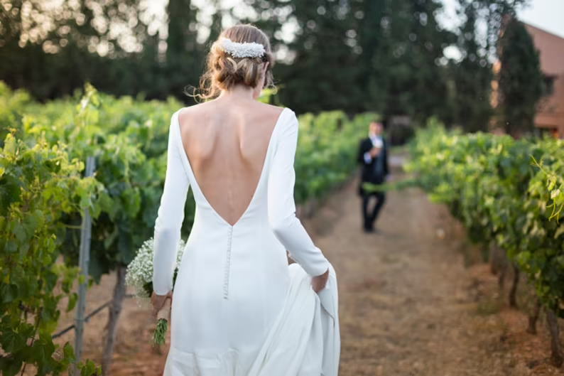 Simple Wedding Dress Women Formal Evening Party Prom Gowns fg2243