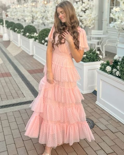 Pink prom dress long evening formal gown gh2903