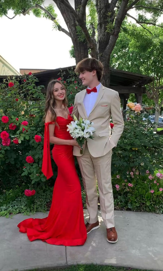 Red Sweetheart Mermaid Prom Dresses