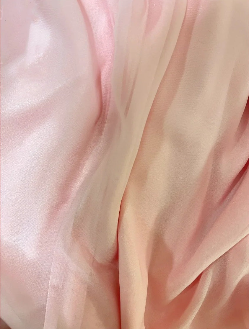Pink Floral Beading Long Satin Tulle Ball Gown Evening Dress Party Dress gh4487