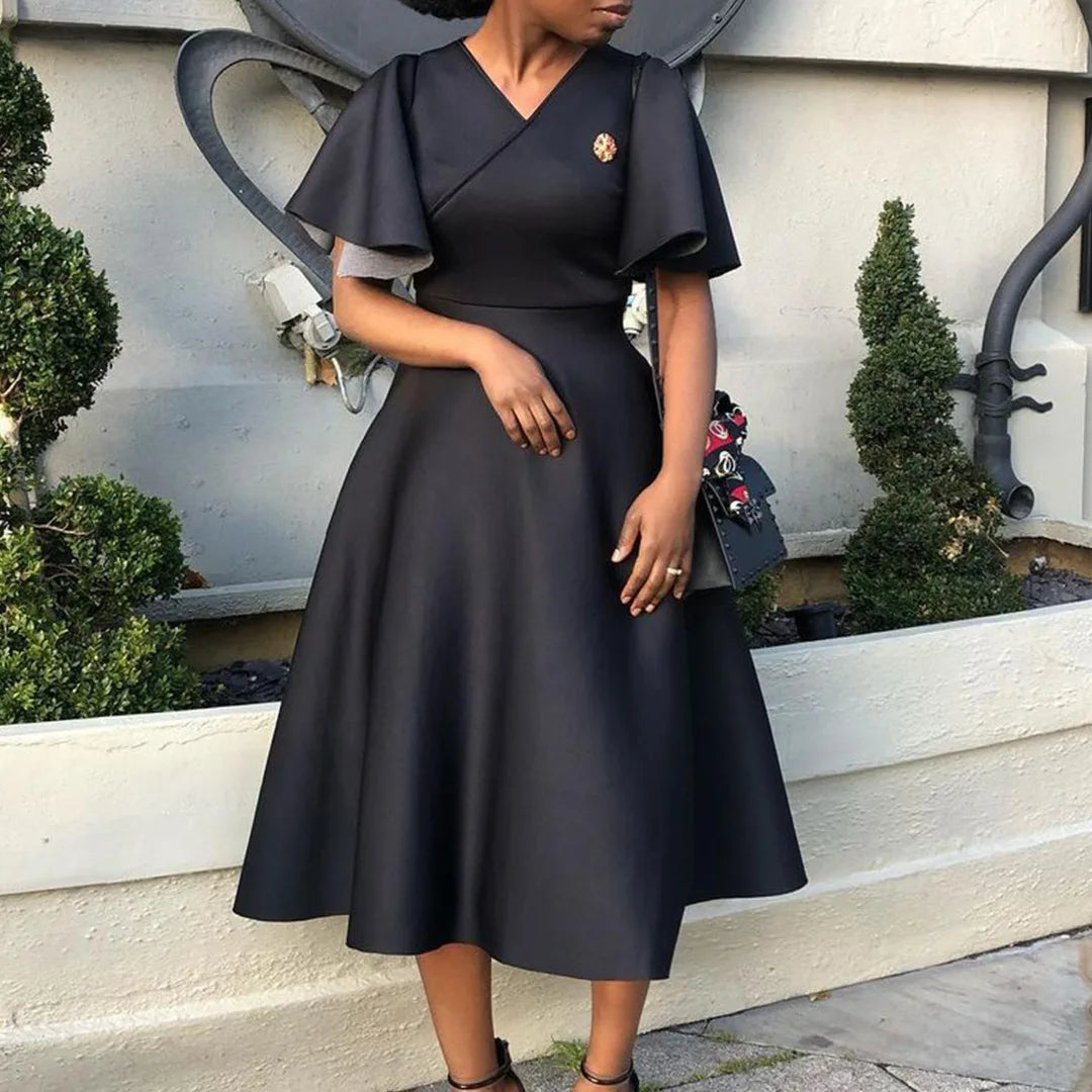 V Neck Evening Dress Fashion Gown Lilac Bridesmaids dresses    fg6067