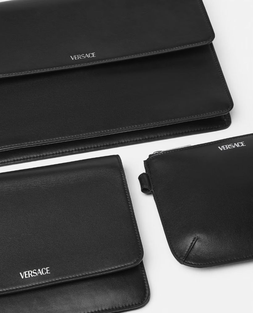 Versace Cargo Modular Messenger black bag