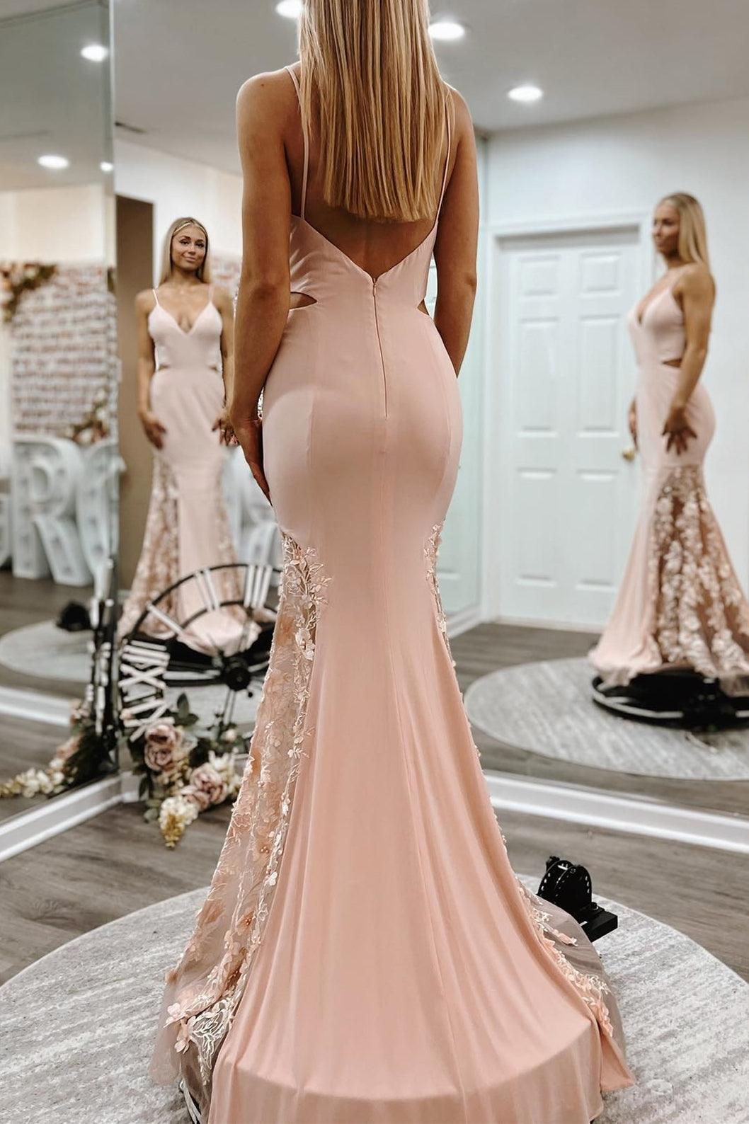 Sweet Pink Prom Dress Antique Modest Beauty Long Prom Dresses PSK118