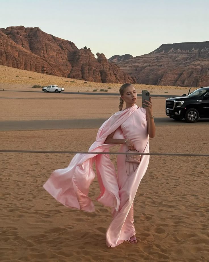 Sexy A line Pink Chiffon Long Prom Dresses Formal Summer Wedding Guest Dresses Wedding Guest Outfit With Scarf W0267