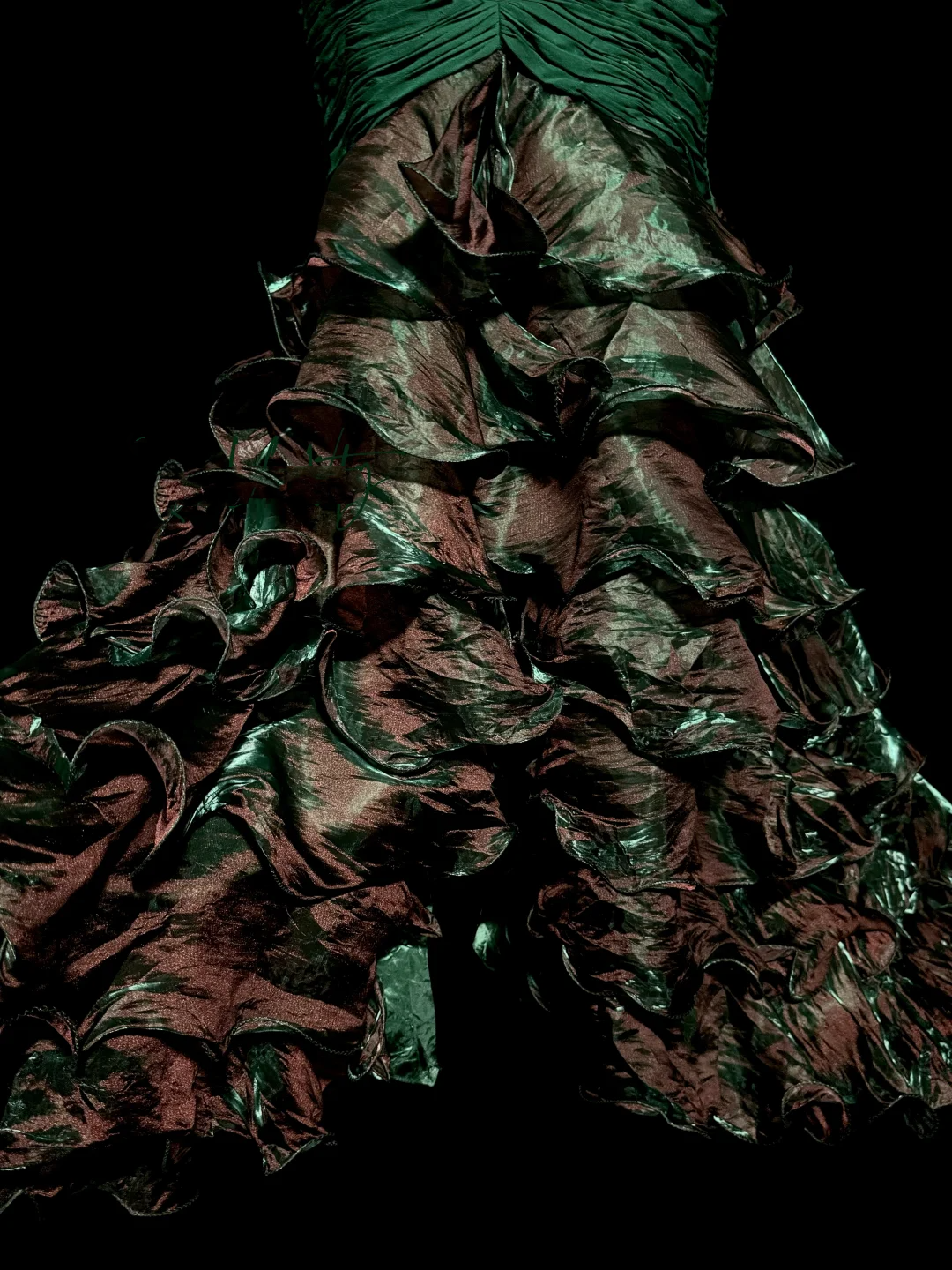 Vintage Mermaid Strapless Dark Green 90s Long Prom Dresses Party Dress 20th Birthday Outfits Graduation Dresses W850