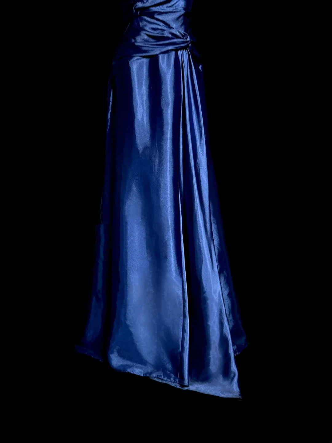 Classy Mermaid Royal Blue Satin Maxi Dress Evening Dress Long Prom Dresses DP238