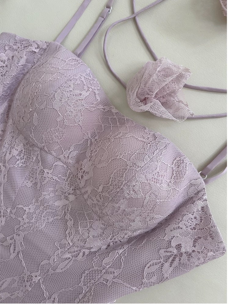 Trendy A line Spaghetti Straps Lilac Lace Sleeveless Formal Short 8th Grade Homecoming Dress Summer Middle School Hoco Dresses Cocktail Dress Birthday Outfits W947