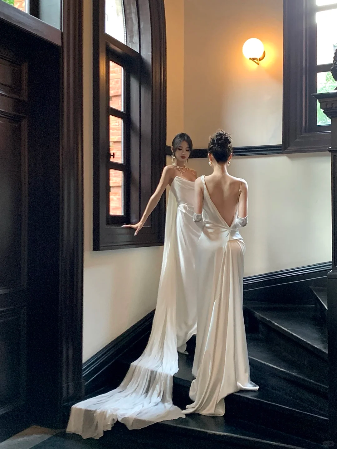 Simple Wedding Dress Mermaid Strapless Summer Long Satin White Wedding Dresses Bride Dress Bridal Gowns WD084