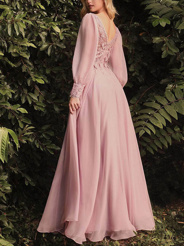 Satin embroidered elegant ladies wedding dress