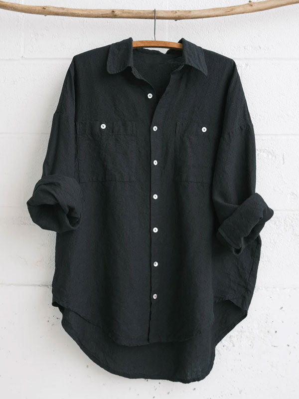 Simple Solid Color Outdoor Women's Shirt