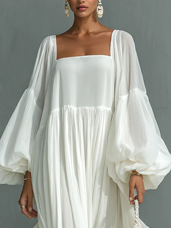 Temperament Line Shirt Collar Women's Dress