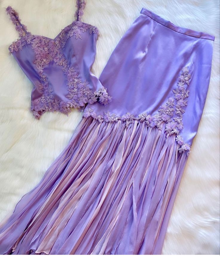 Purple Pretty Sweet Elegant Sweetheart Neckline Delicate Floral Lace Long Chiffon Ball Gown Evening Dress Holiday Party Dress Two Piece Prom Dress gh3821