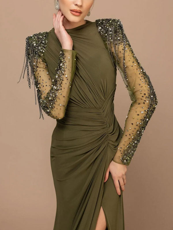 Slim Fit with Split Sides Women's Gown